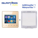 Smart Home Pro Audio Hintergrund HiFi Musik Mini Wand Verstärker System TV Touch Key Digital Stereo Musik Bluetooth Player RS485