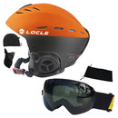 LOCLE Skihelm Herren Outdoor Sport Skihelm Damen Kinder CE Zertifizierung Ski Skateboard Snowboard Helm S/M/L/XL 52-64cm