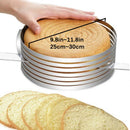 Adjustable Layer Cake Slicer Kit Mousse Stainless Steel Mould Slicing Cake Setting Ring DIY Bakeware Tools Cake Tool