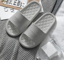 JIANBUDAN Comfortable Soft Indoor Slippers Women Non-slip Bathroom Home shoes Flat EVA Lovers Slides Women&
