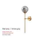 Moderne Kronleuchter Messing Glaskugel Beleuchtung für Wohnzimmer Esszimmer Kunst Dekoration Restaurant Schwarz Hängelampe Haus Glanz