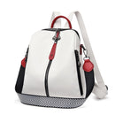 Mochila de moda para mujer, mochila de cuero suave, mochila de viaje blanca de alta calidad para mujer, mochilas escolares para niñas, saco A Dos, producto en oferta