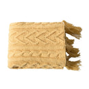 Mantas de chenilla de punto grueso de la marca REGINA, lindos pompones decorativos para el hogar, sofá cama acogedor y cálido, manta de punto para TV