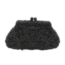 Boutique De FGG Flower Crown Minaudiere Clutch Silber Kristall Abendhandtasche Damen Party Prom Bag Braut Clutches Hochzeit Geldbörse