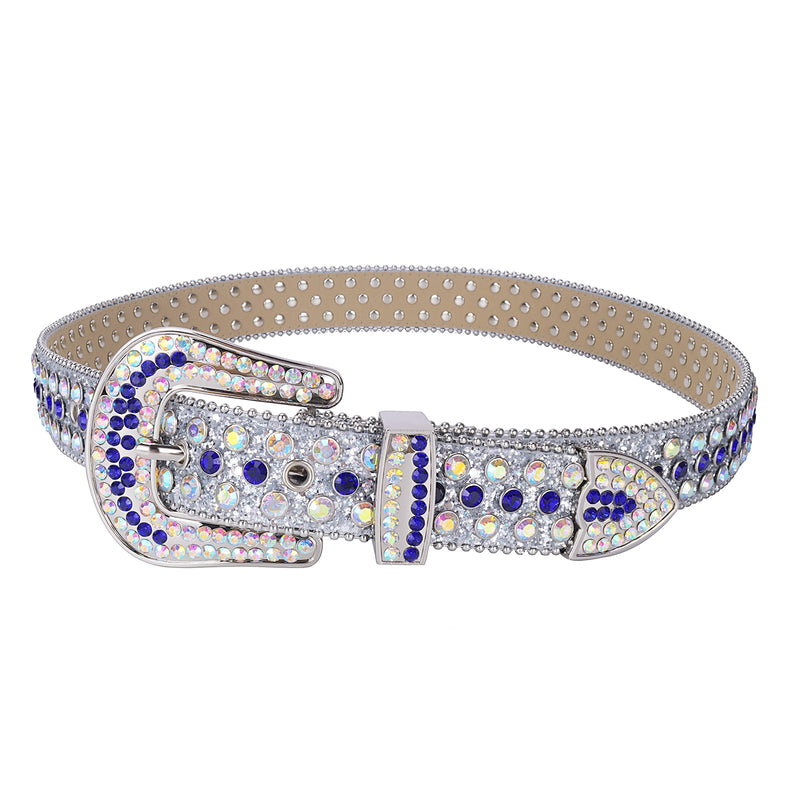 Bling Bling Western Strass Gürtel Luxus Strap Crystal Belt Cowgirl Cowboy Nietengürtel für Frauen Männer Cinturones Para Mujer