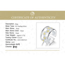 Lotus Fun Elegante kleine Gänseblümchen-Blume verstellbare Ringe für Frauen Echt 925 Sterling Silber Luxus 18 Karat Gold Schmuck 2022 Trend Neu