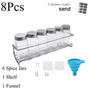 3-12 STÜCKE Set Gewürzglas Quadratischer Glasbehälter Gewürzflasche Küche Outdoor Camping Gewürzbehälter Glas Versiegeltes Glas