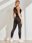 High Waist Leggings Damen Schwarz Fitness Leggings Damen Slim Workout Legging Sportbekleidung