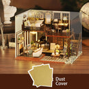 Cutebee DIY DollHouse Kit Casas de muñecas de madera Forest Teashop con muebles Kit Juguetes para niños Regalo de Navidad