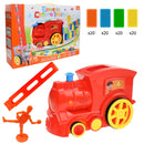 Kinder Domino Zug Auto Set Sound Licht Automatische Verlegung Domino Ziegel Bunte Dominosteine ​​​​Blöcke Spiel Pädagogisches DIY Spielzeug Geschenk