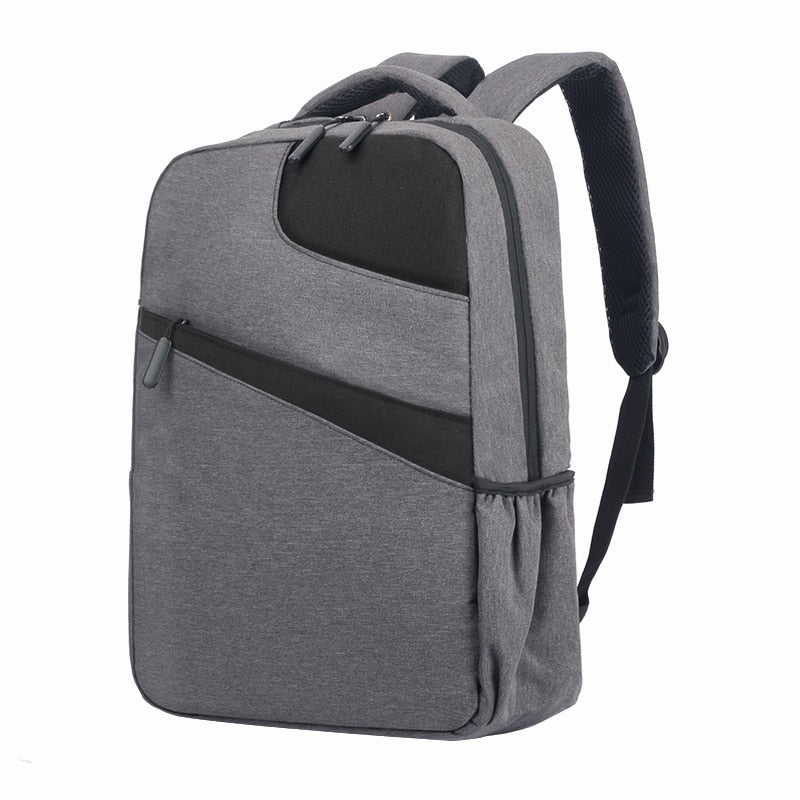 Nueva mochila de negocios para hombres con diseño de carga USB, mochila de negocios para hombres, mochila de viaje para hombres, bolsa de nailon de retazos, mochila para ordenador portátil para hombres