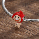 Silver 925 Desserts Delicious Lovely Food Series Charms Pendant Hamburger Egg Bead Charms Jewelry Making Fit DIY Silver Bracelet