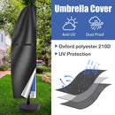 Waterproof Oxford Cloth Outdoor Sunshade Umbrella Cover Garden Weatherproof Patio Cantilever Parasol Rain Cover with Push Rod
