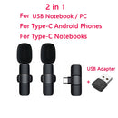 New Wireless Lavalier Microphone Portable Audio Video Recording Mini Mic for iPhone Android Live Broadcast Gaming Phone Mic