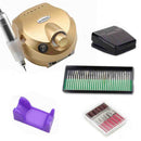 32W 35000RPM Nagelbohrmaschine Set mit Schleifband Professionelle Fräsmaniküremaschine Set Kit mit Nagelbohrer Set Kit