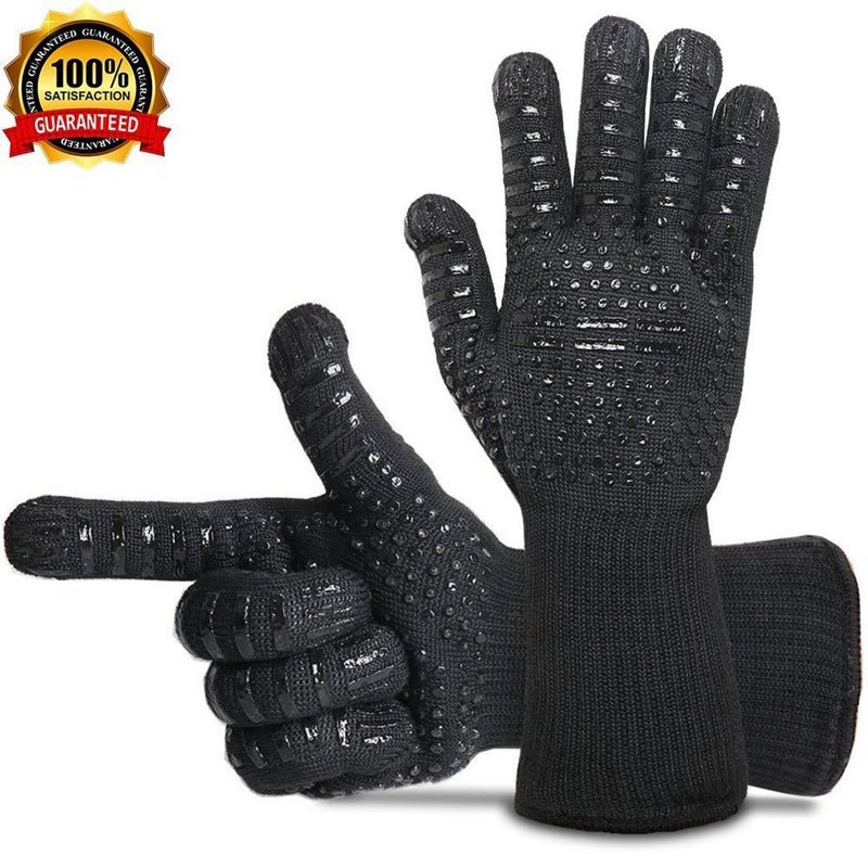 2 Stück Küche Hitzebeständige Handschuhe Ofenhandschuhe Silikonhandschuhe Grill Multifunktionale Topflappen Zum Backen BBQ Guantes Horno