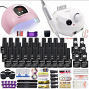 40 Farben Nagellack Super Maniküre Set 120/80/54W LED Nagellampe Nagelset mit allen Werkzeugen für die Maniküre elektrische Nagelfeile