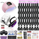 40 Farben Nagellack Super Maniküre Set 120/80/54W LED Nagellampe Nagelset mit allen Werkzeugen für die Maniküre elektrische Nagelfeile