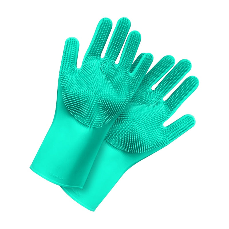 Magic Pet Grooming Gloves Silikon-Geschirrwäscher-Handschuhe Auto-Geschirrspülhandschuh für Haushaltsgummi-Küchenreinigungswerkzeug