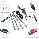 NLpearl APP Car Interior Umgebungslicht Neon LED Streifen Fußlicht mit USB Wireless Remote Music Auto Atmosphere Dekorative Lampe