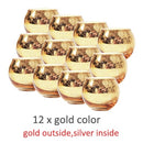 YuryFvna 6/12 Pcs Mercury Glass Candle Holders Votive Tealight Candlestick Wedding Centerpieces Parties Home Decoration Gift