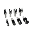 Herramienta de perforación de chaflán para carpintería, paquete de 23, brocas avellanadoras, cortador de enchufe de madera y automático