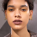 ENFASHION Punk Spike X Shape Ear Cuff Clip en pendientes para mujer Color dorado geométrico pendientes sin Piercing joyería E191146