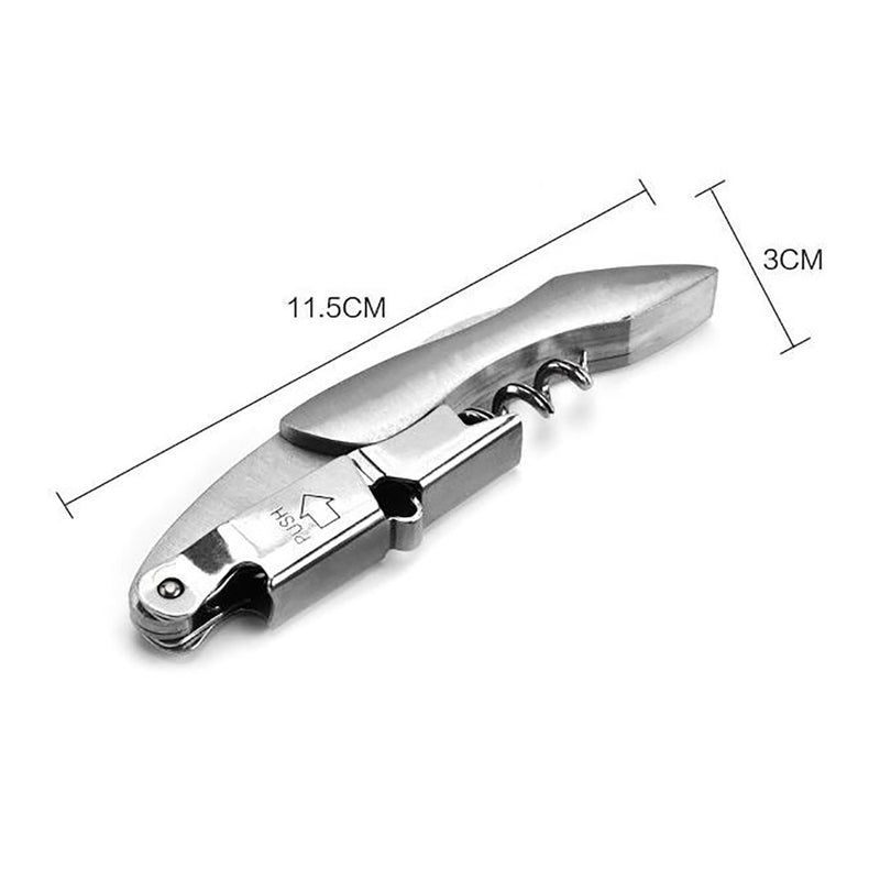 1Pcs New Creative Bottle Opener Stainless Steel Wine Corkscrew Beer Bottle Can Remover Cutter For Kitchen Tools Bar Accessoires