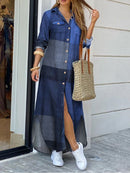 ZANZEA Damen Kleid Vintage Shirt Vestido De Mujer Casual Solid Ropa De Mujer 2022 Damen Revers Hals Partykleid