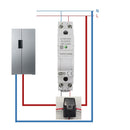 Tuya Smart WiFi Strom KWH Meter Din Rail Einphasig 110V 230V mit 50A 63A CT AC Meter App Echtzeit Monitor Power
