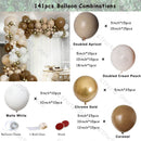 Retro Coffee Matte White Balloons Garland Arch Kit Boho Wedding Decoration Gender Reveal Birthday Baby Shower Decor Accessory