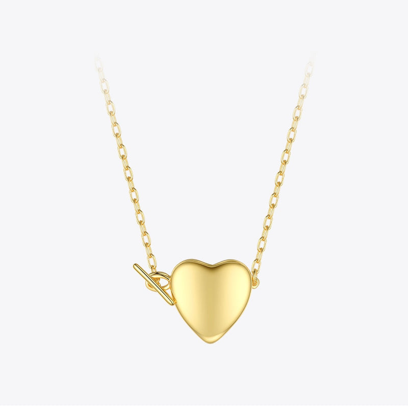 ENFASHION Heart Locket Pendant Necklace Women Gold Color Openable Photo Frame Choker Necklace Fashion Femme Jewelry P193056