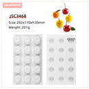 SILIKOLOVE 8 Mulden-Kirsch-Silikon-Kuchenform zum Backen von Gebäckformen, Kuchendekorationswerkzeugen