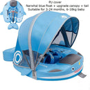 Mambobaby Baby Float Schwimmring mit Dach Infant Waist Floater Nicht aufblasbare Boje Strand Pool Zubehör Spielzeug Schwimmtrainer