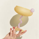 New Ins Slash Glass Cup Jelly Beans Twisty Goblet Trinkgläser für Getränke Frosted Sweetmeats Cup Of Ice Cream Müslischale