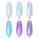 Beautilux Gel-Nagellack-Set Platinum Glitter Bling Gloss Holographic Mermaid Semi Permanent Nails Gels Lack Nagellack