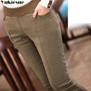 Kleidung S-4XL Frauen-Bleistift-Hosen-hohe Taillen-dünner dicker Samt-warme Winter-Gamaschen Jeggings Legins Feminina-Hose 90H