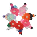 Baby Mädchen Blumen Stirnband Neugeborenes Kind Perlen Blumen mit Spitze breite Stirnbänder Bebes Haarschmuck Phoro Requisiten Kinder Turban