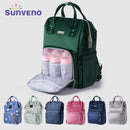 Sunveno Original Wickeltasche Reise Babytaschen Mama Rucksack Organizer Windel Umstandstasche Mutter Kinder