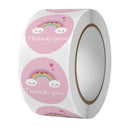 500 runde Etiketten aus Kraftpapier, Dankesaufkleber, Dragees, Süßigkeitentüten, Blumen, Geschenkboxen, Tortenschachteln und Verpackungen, Hochzeitsaufkleber