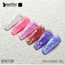 Beautilux Poly Acryl Gel Kit 15gx6pcs Schnelle Verlängerung Nagelverbesserung Semi Permanent French Nails Art DIY Gebäude Maniküre Set