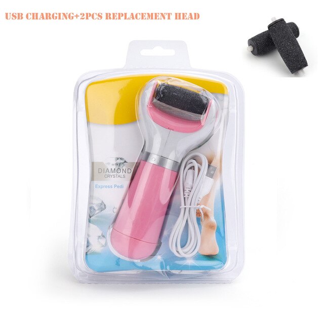 Electric Foot File Care Tool Feet Hard Dead Skin Removal Battery Power Foot USB Exfoliator Heel Callus Remover Pedicure Device