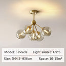 Modern Ceiling Chandelier Nordic Simplicity Copper Hanging lights Bedroom LED Decoration lighting indoor aisle illumination