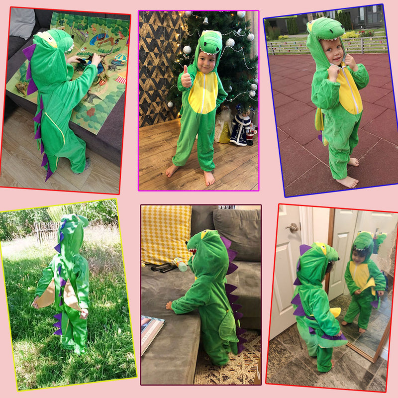 Umorden Jungen Mädchen niedliches Tier Dinosaurier Kostüm Cosplay für Kinder Kind Fantasia Kindertag Halloween Purim Party Kostüm