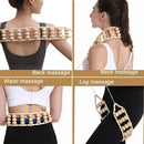 HEAATHH Holz-Rückenmassage-Rollenseil, Holztherapie-Cellulite-Massage-Werkzeuge, Selbstmassage-Werkzeuge zur Linderung von Nacken-Bein-Rückenschmerzen