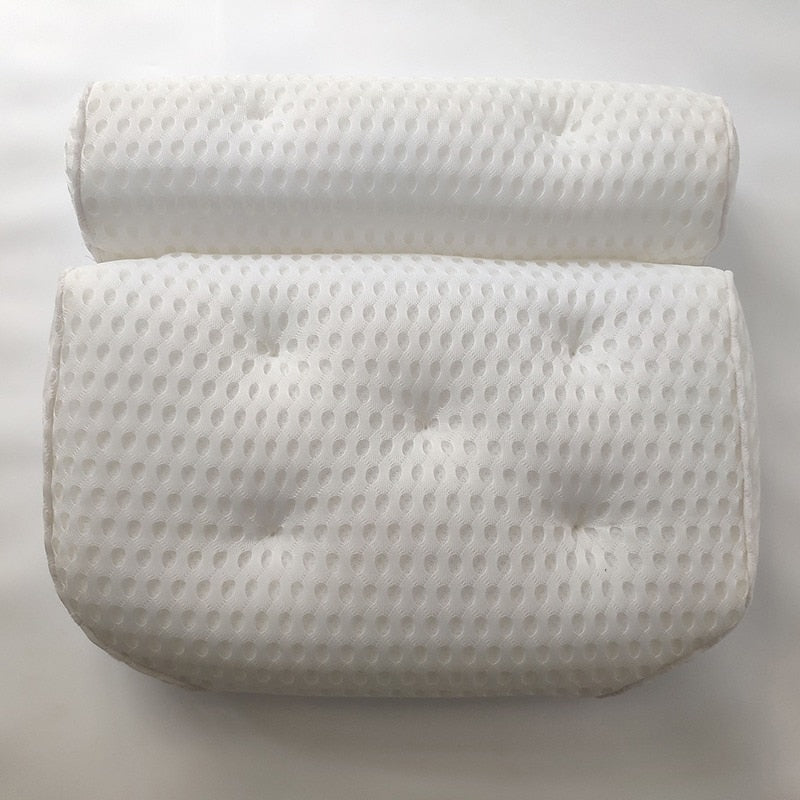 Almohada de baño antideslizante para SPA con ventosas para bañera, soporte para la espalda y el cuello, almohadas para reposacabezas, cojín grueso para el hogar, accesorio para jacuzzi