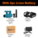 6-Gang-Industrie Akku-Luftgebläse Schneefräse Staubsauger Reinigung Kehrmaschine Garten Elektrowerkzeug für Makita 18V Akku