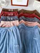 Winter-Pyjama-Sets für Frauen, Nachtwäsche, Zuhause, Kleidung, Pyjama, Heimkleidung, Damen-Pyjama-Set, Samthosen, Nachtwäsche, dick, warm