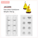 SILIKOLOVE 8 Mulden-Kirsch-Silikon-Kuchenform zum Backen von Gebäckformen, Kuchendekorationswerkzeugen