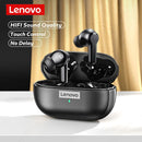 Auriculares inalámbricos deportivos Lenovo LP1S Tws, auriculares estéreo, música HiFi con micrófono, auriculares Bluetooth 5,0 para teléfonos inteligentes Android IOS